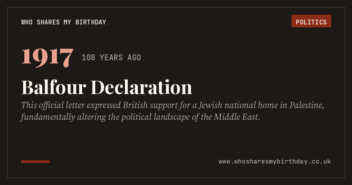 Balfour Declaration