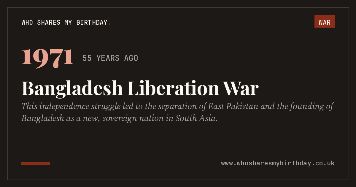 Bangladesh Liberation War