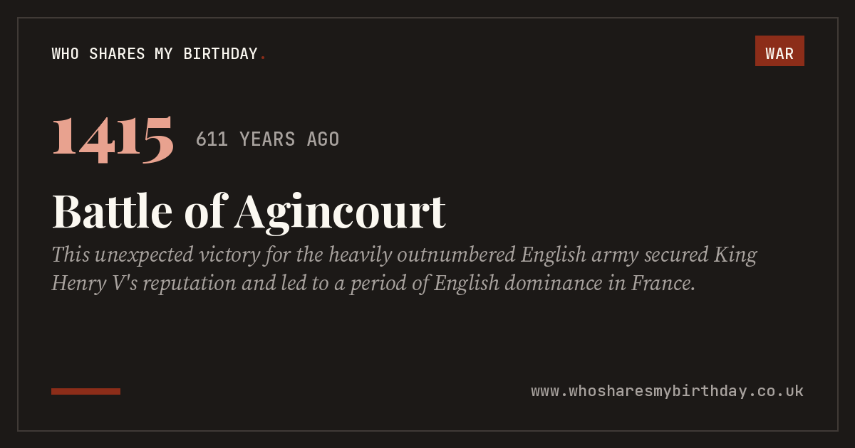 Battle of Agincourt