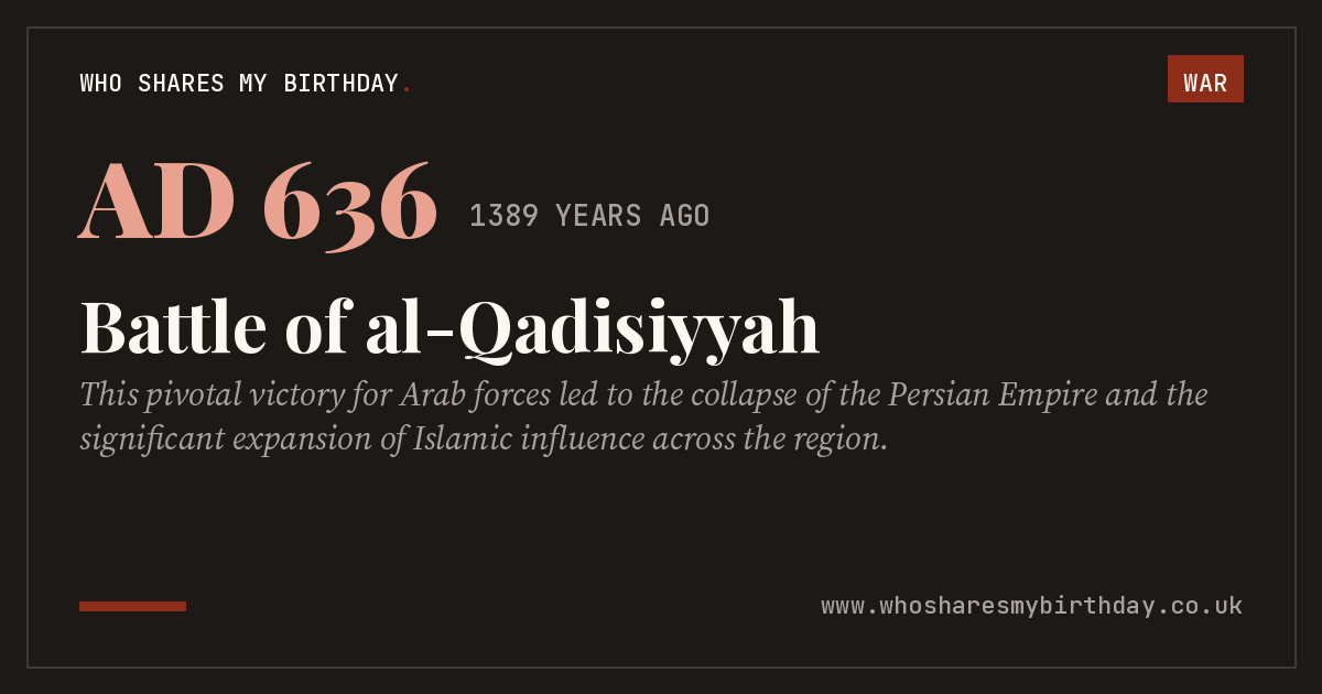 Battle of al-Qadisiyyah