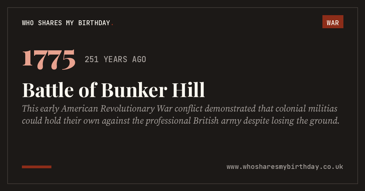 Battle of Bunker Hill