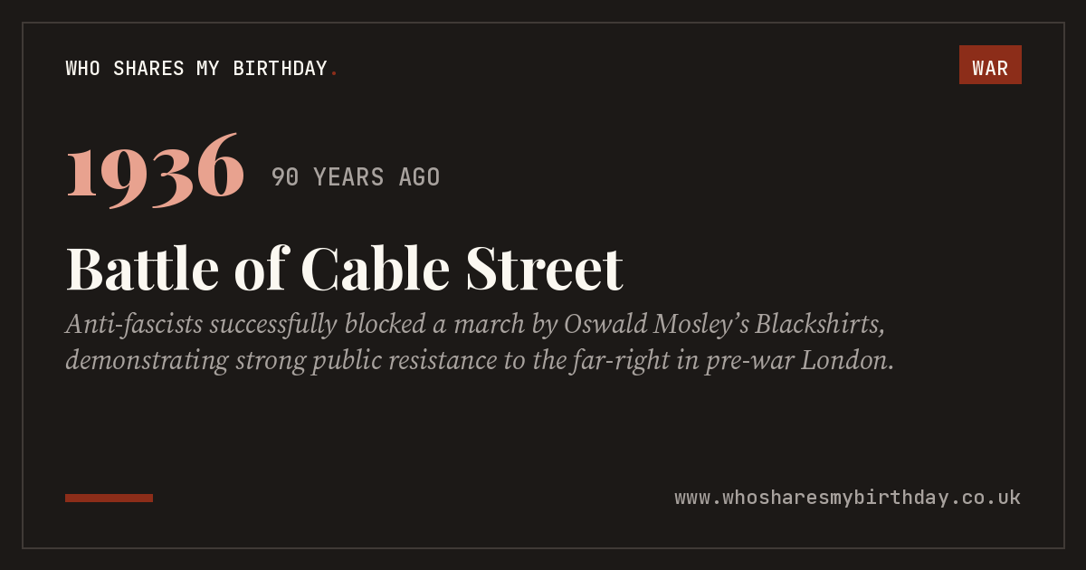 Battle of Cable Street