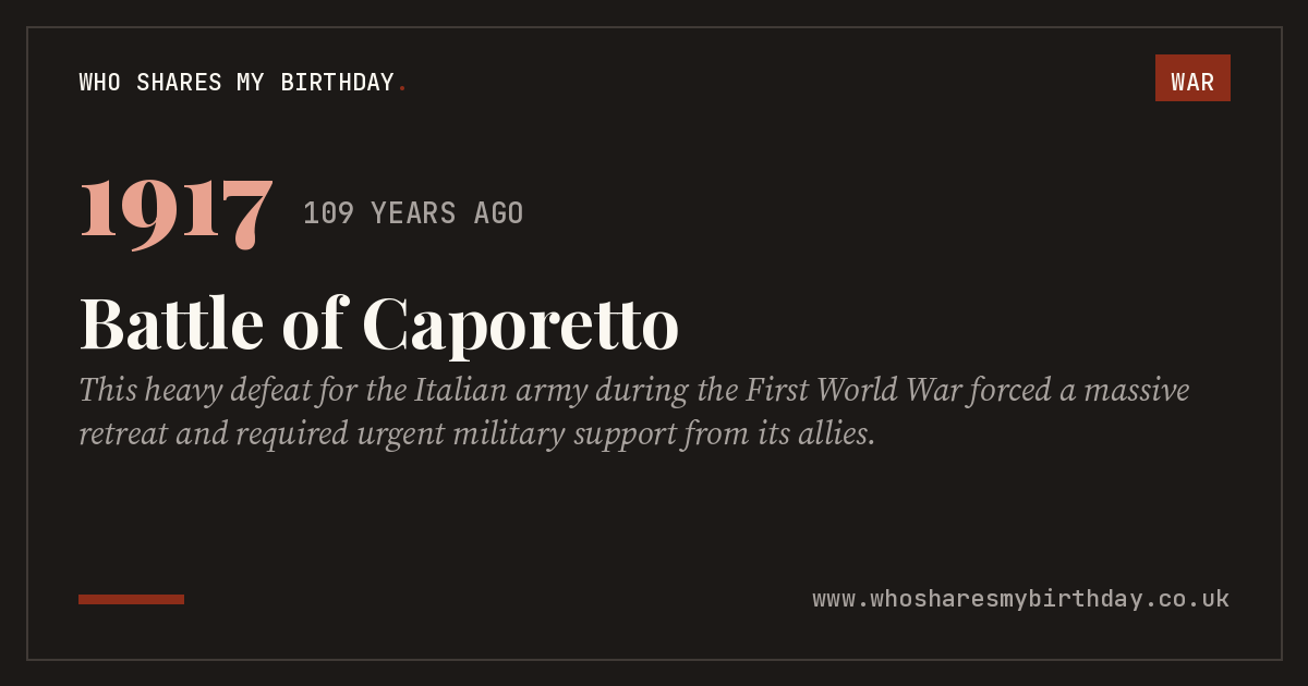 Battle of Caporetto