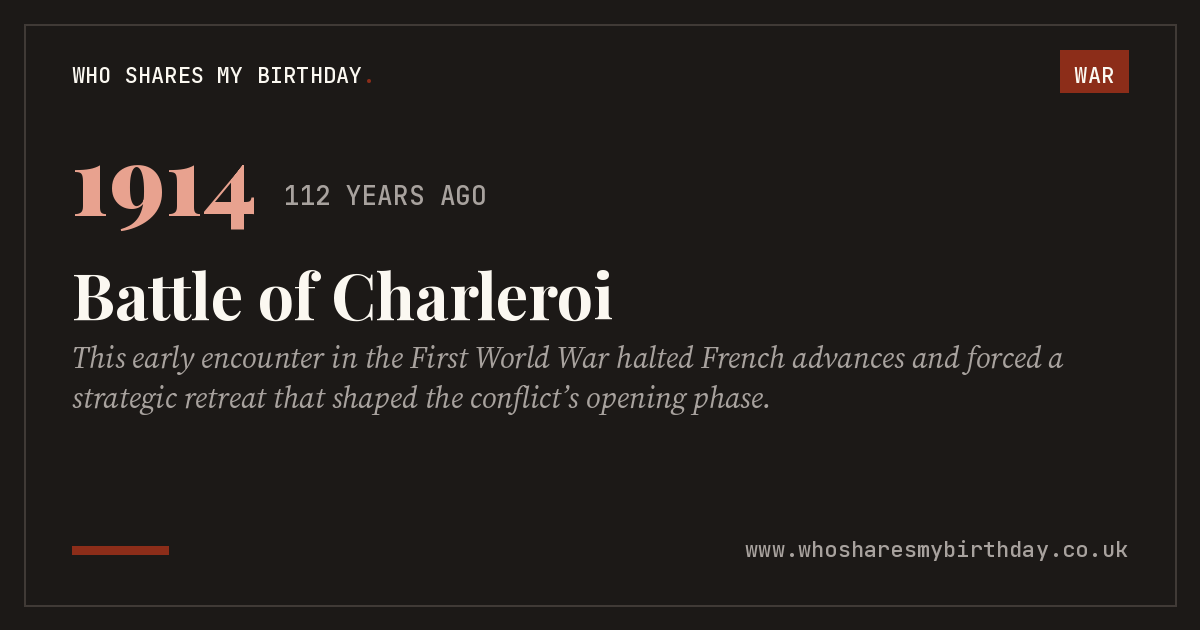 Battle of Charleroi