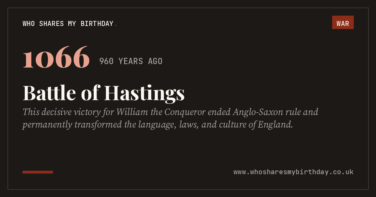 Battle of Hastings