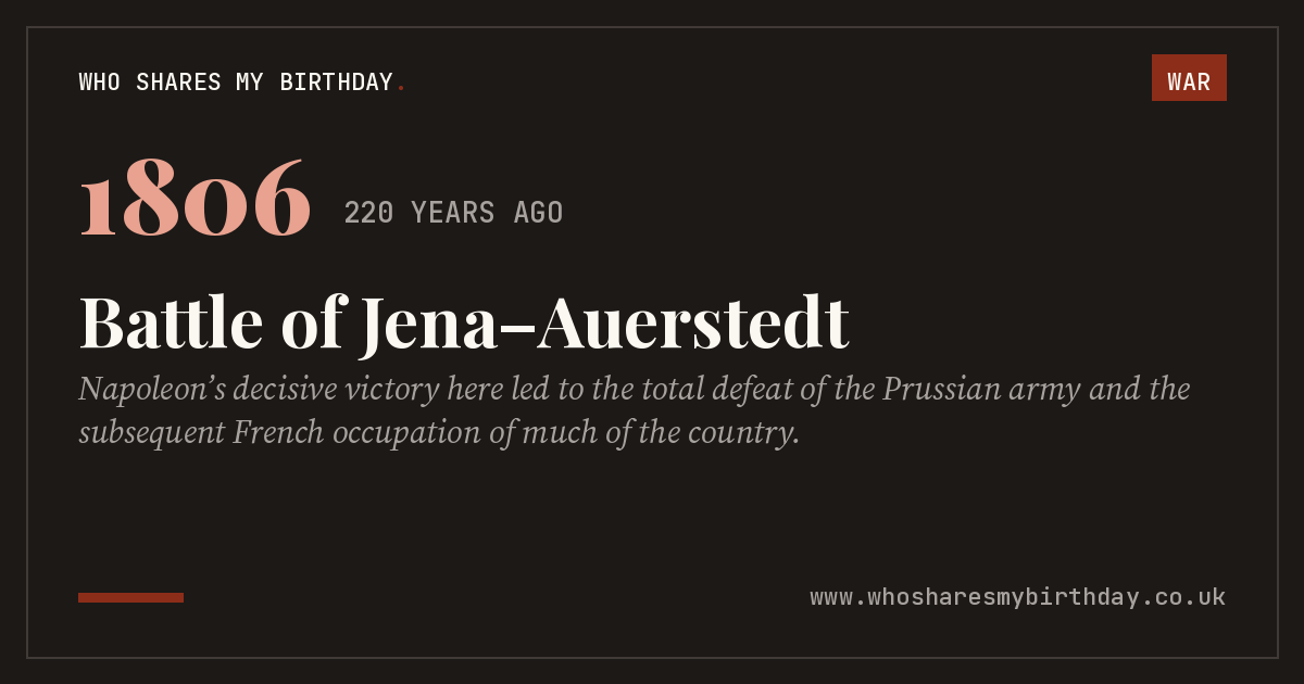 Battle of Jena–Auerstedt