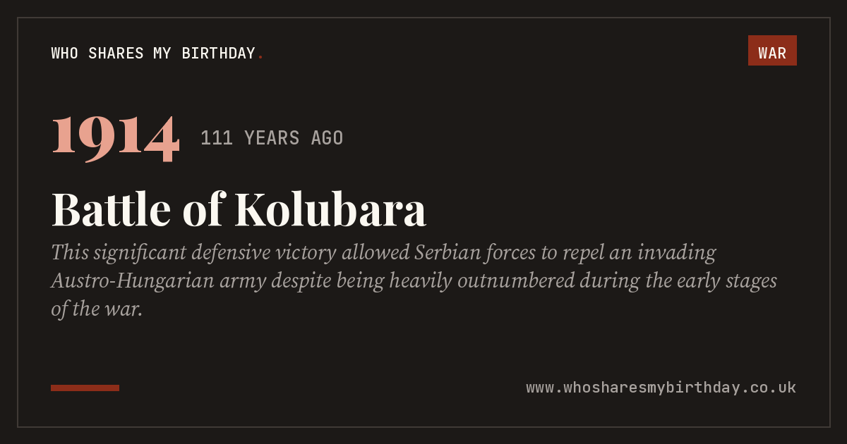 Battle of Kolubara