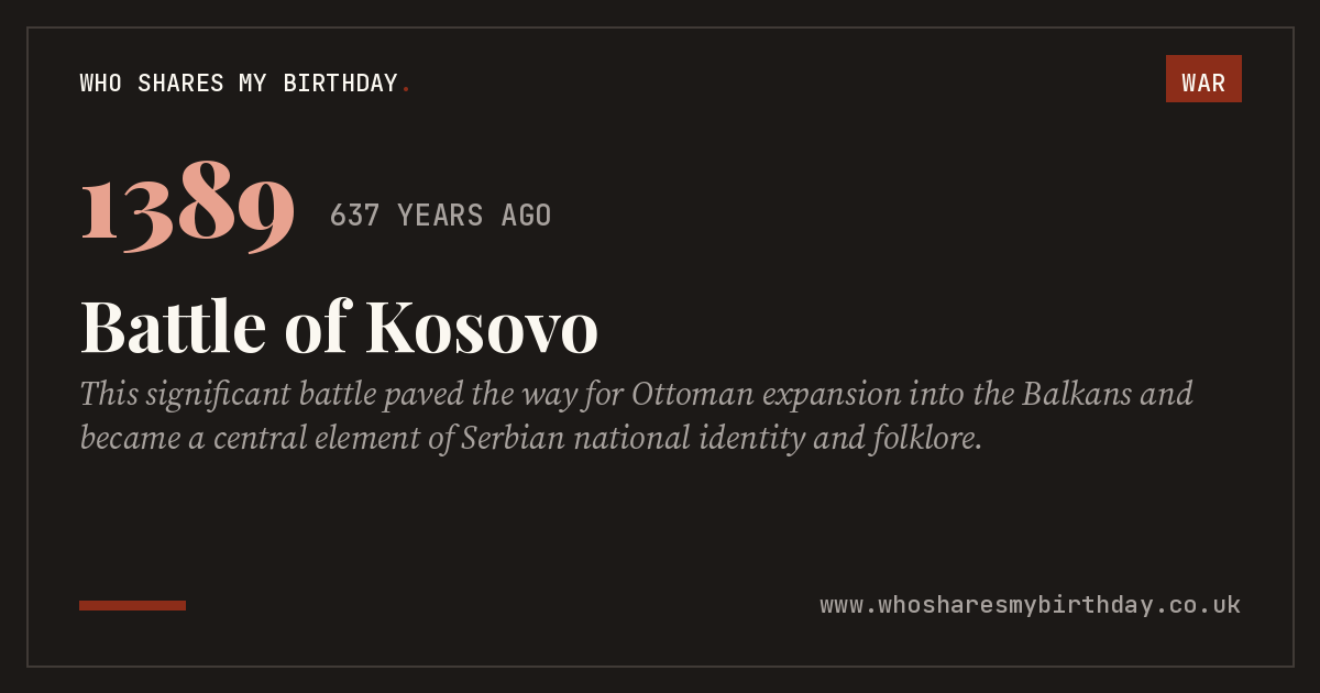 Battle of Kosovo