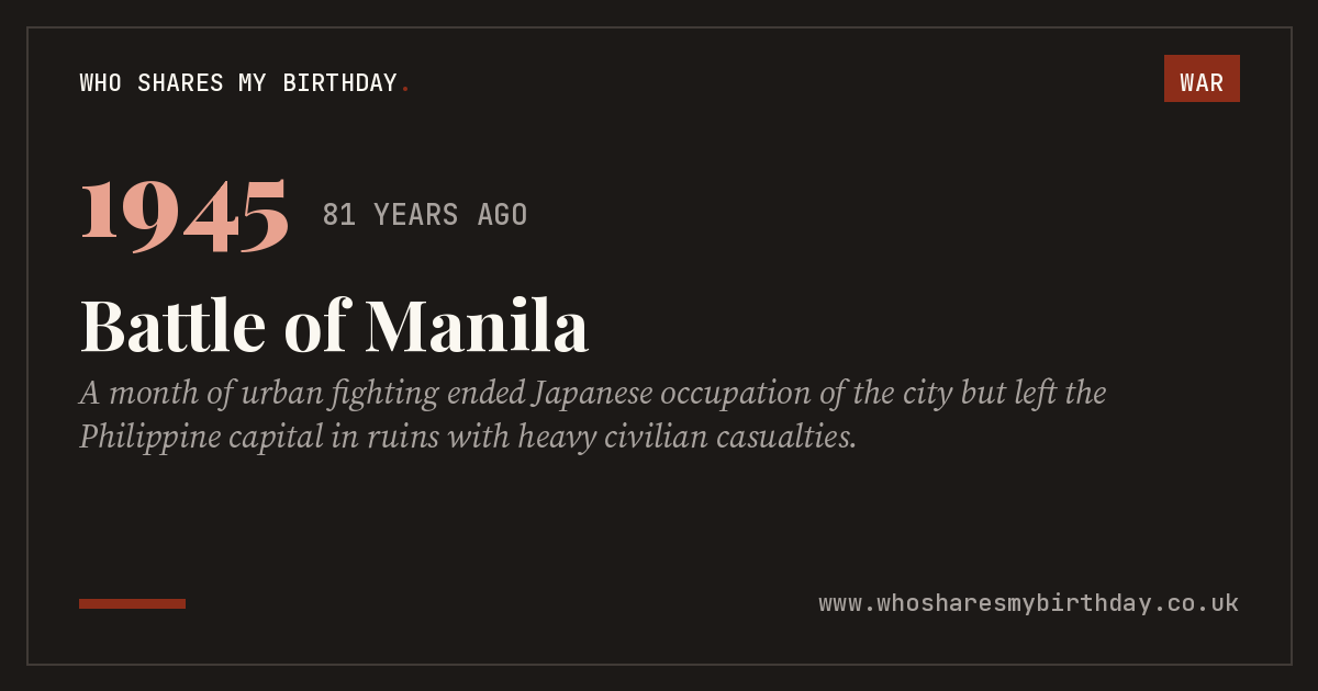 Battle of Manila