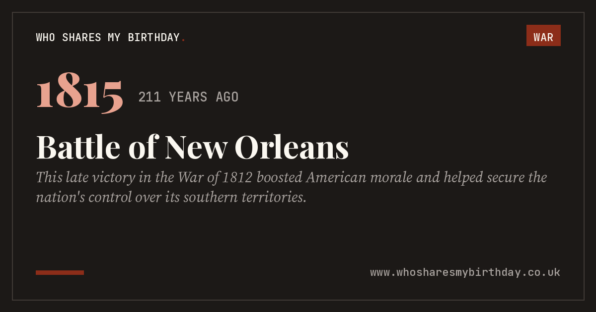 Battle of New Orleans