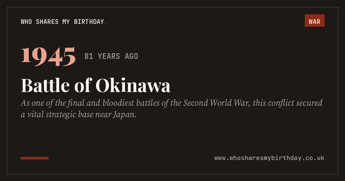 Battle of Okinawa