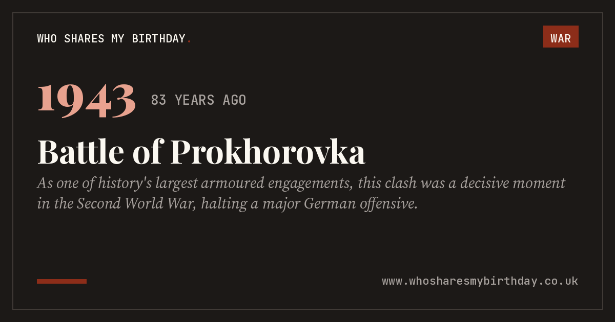 Battle of Prokhorovka