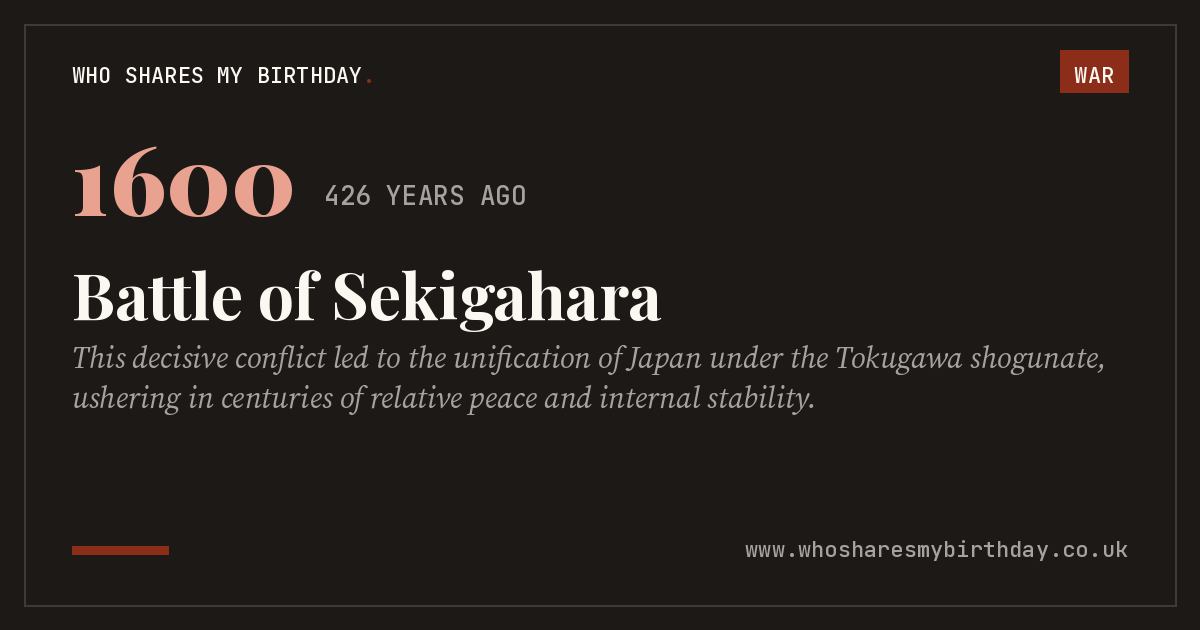 Battle of Sekigahara