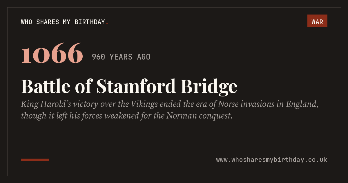 Battle of Stamford Bridge