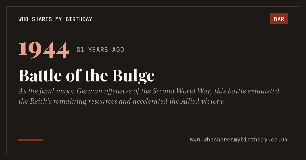 Battle of the Bulge