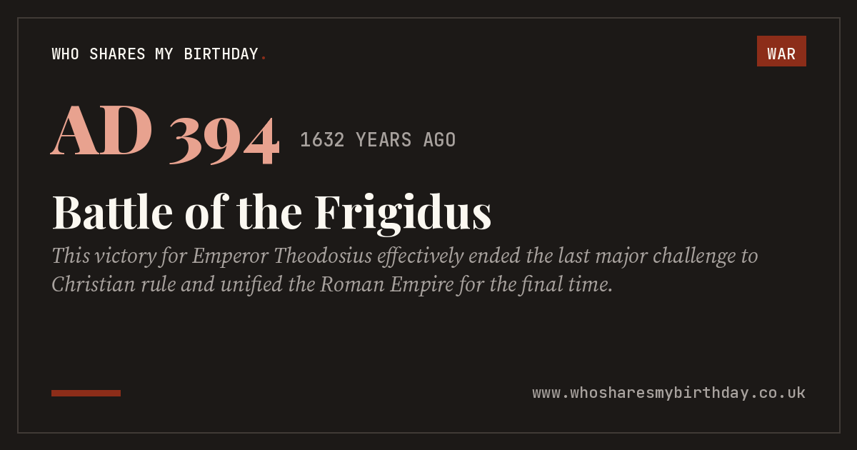 Battle of the Frigidus