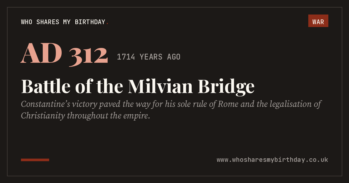 Battle of the Milvian Bridge