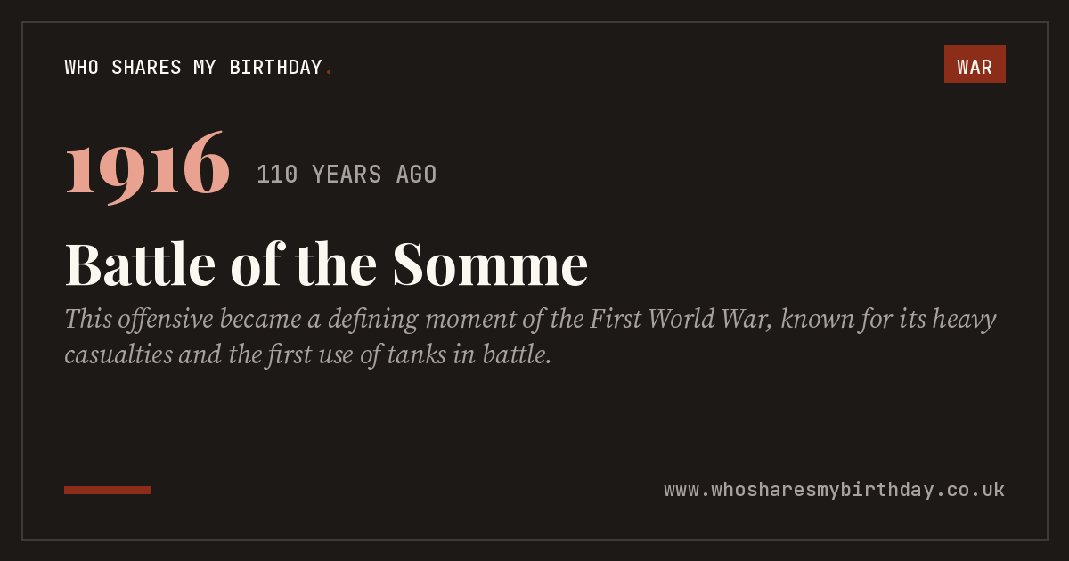 Battle of the Somme
