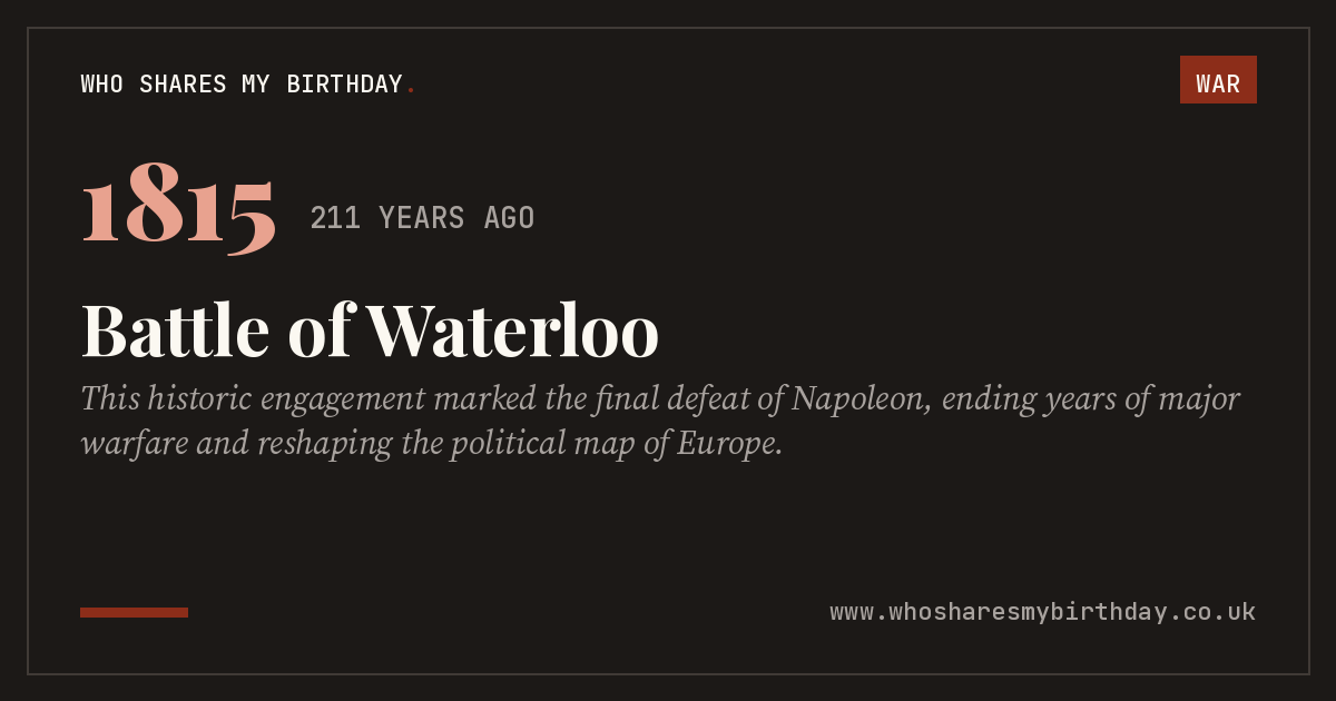 Battle of Waterloo