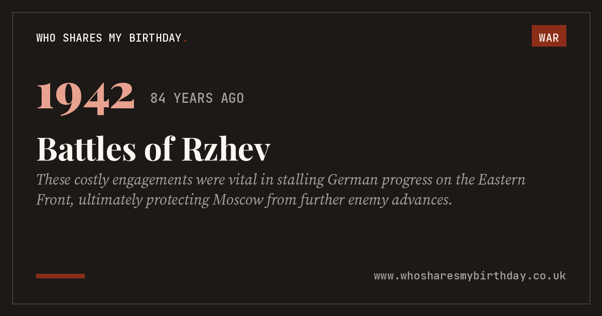 Battles of Rzhev