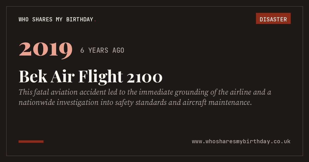 Bek Air Flight 2100