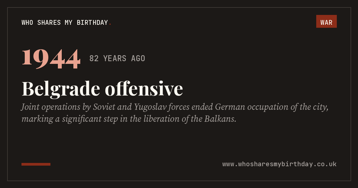 Belgrade offensive