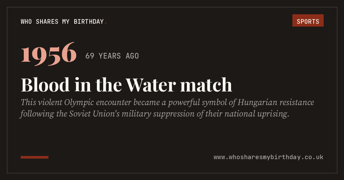 Blood in the Water match