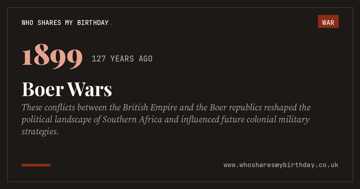 Boer Wars