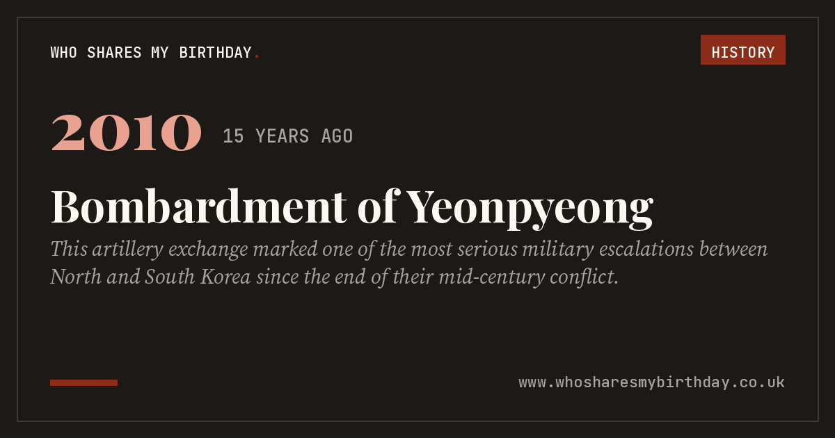 Bombardment of Yeonpyeong