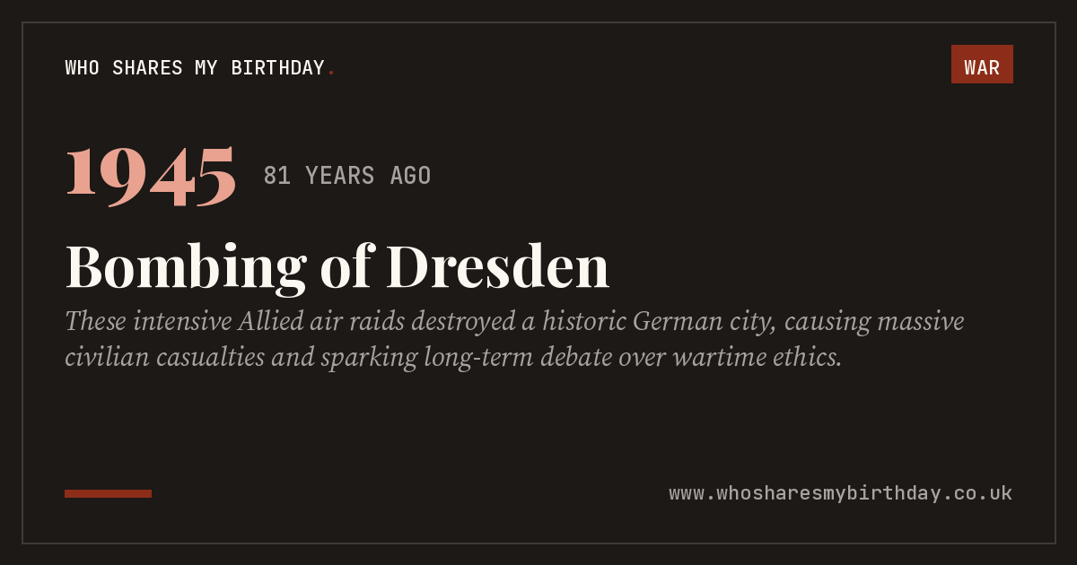 Bombing of Dresden