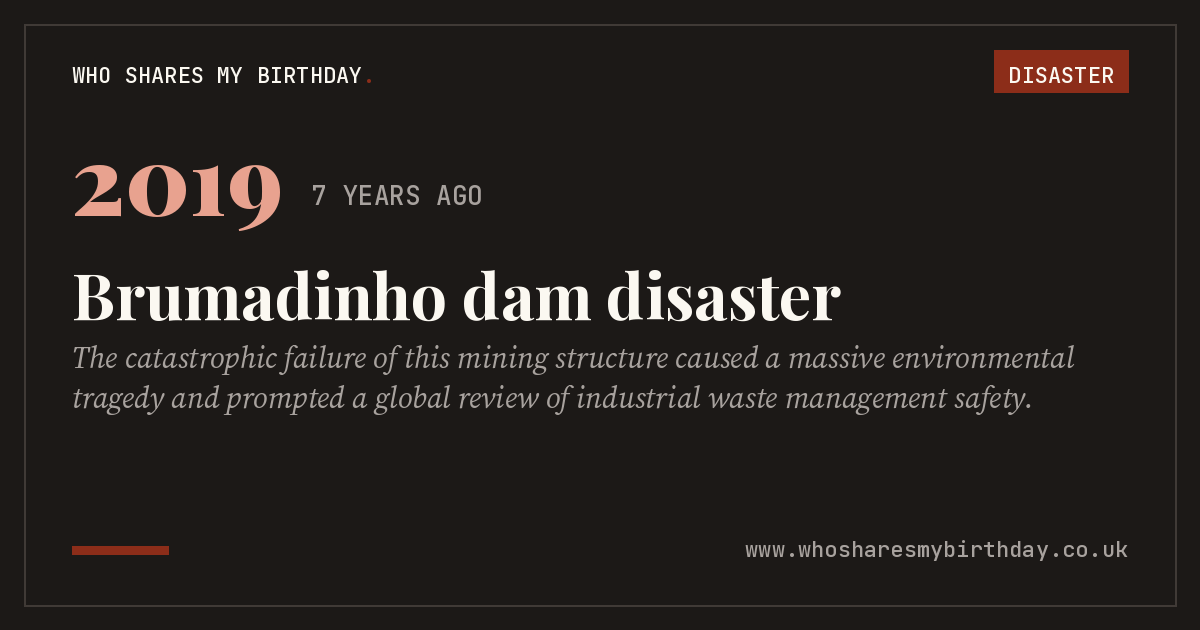 Brumadinho dam disaster