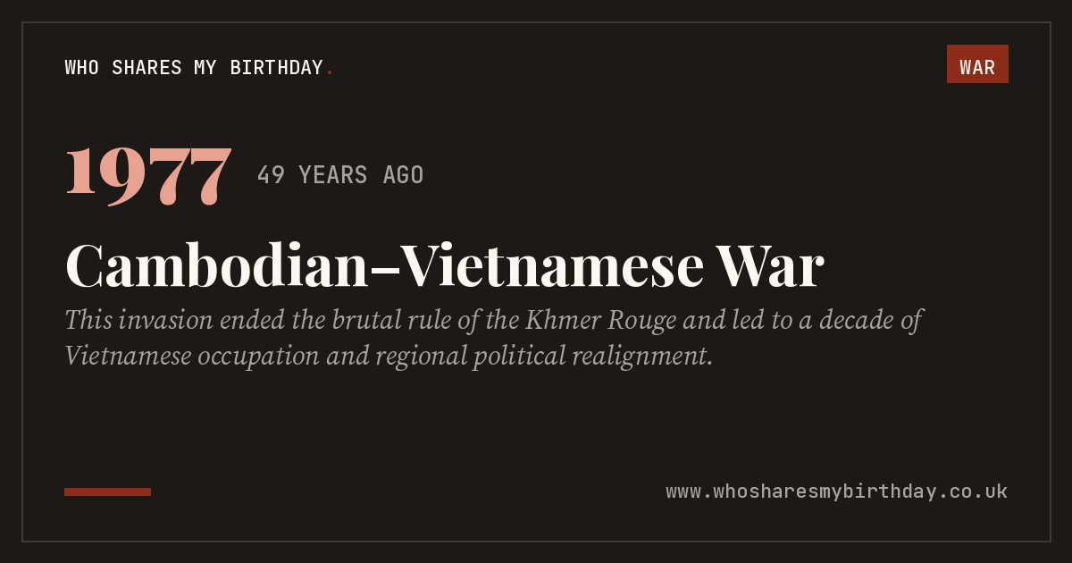 Cambodian–Vietnamese War
