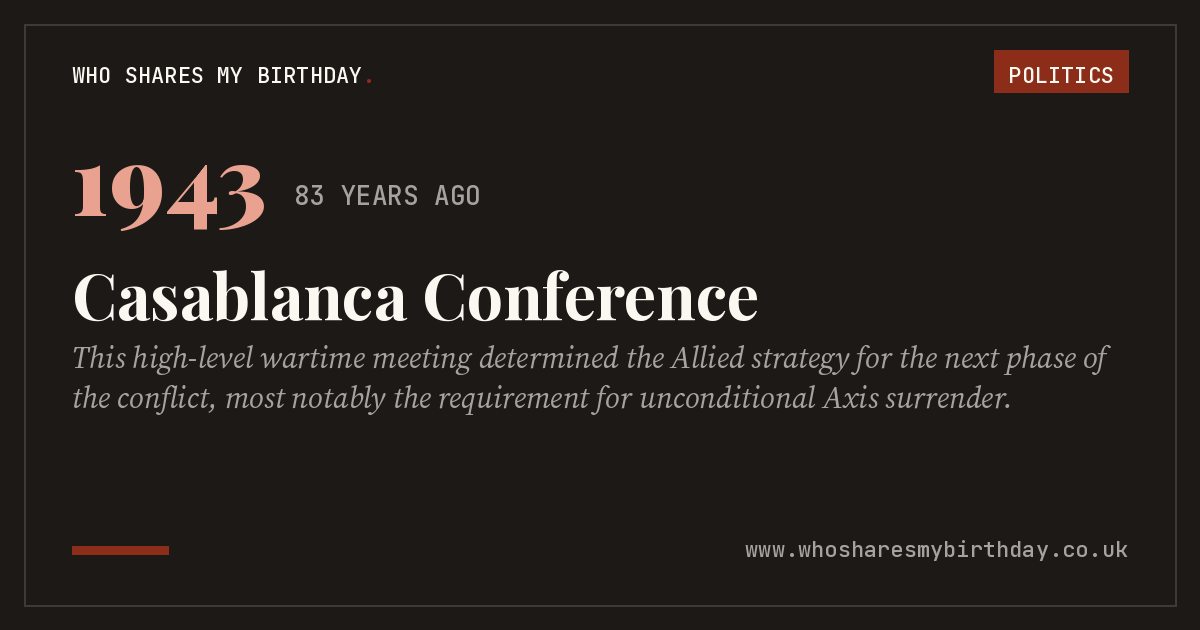 Casablanca Conference