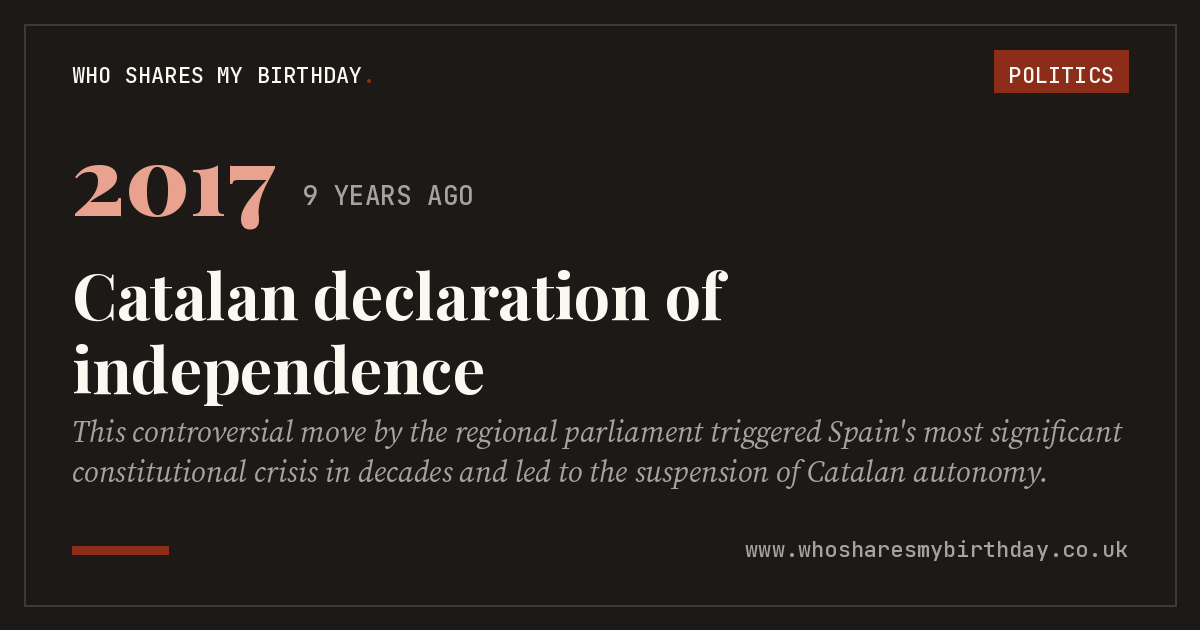 Catalan declaration of independence