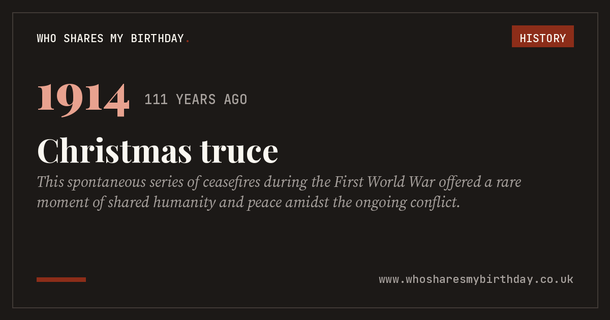 Christmas truce