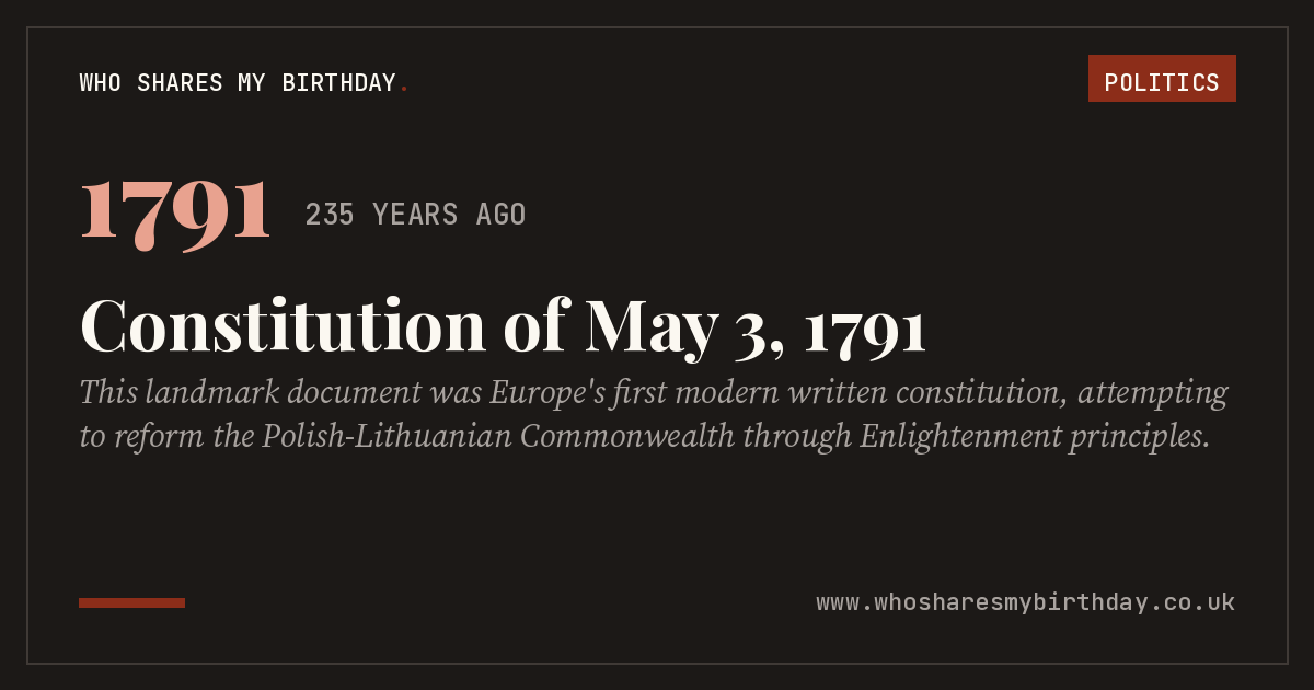 Constitution of May 3, 1791