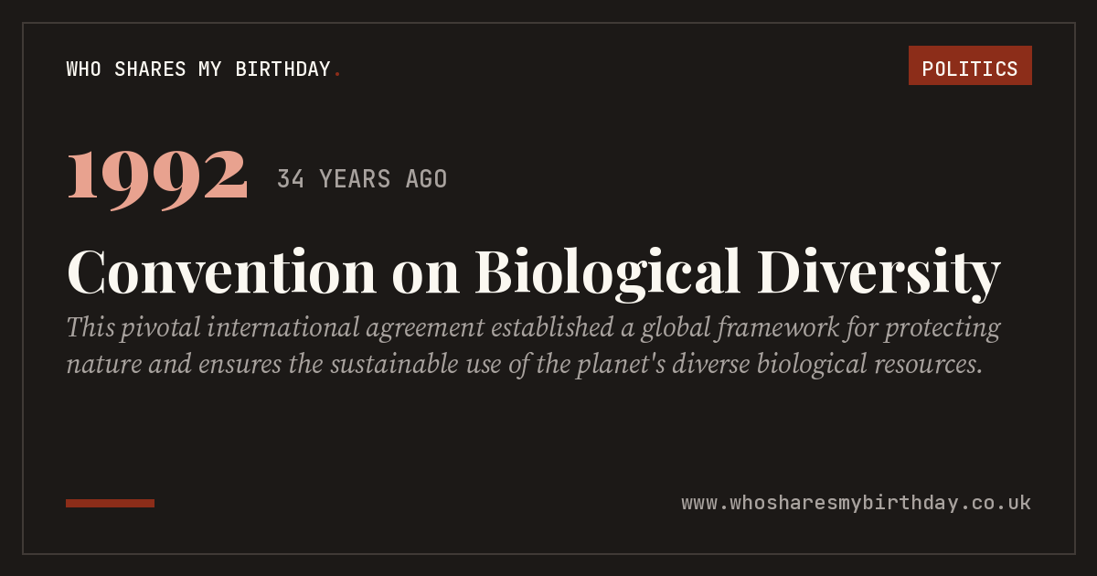 Convention on Biological Diversity