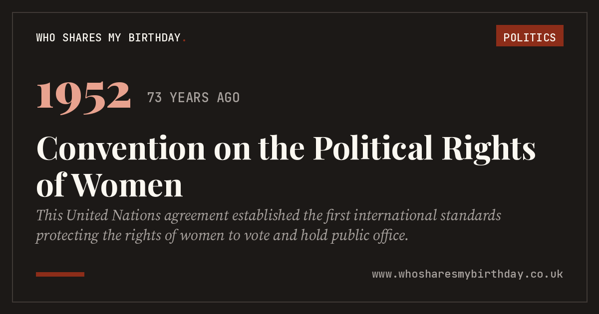 Convention on the Political Rights of Women