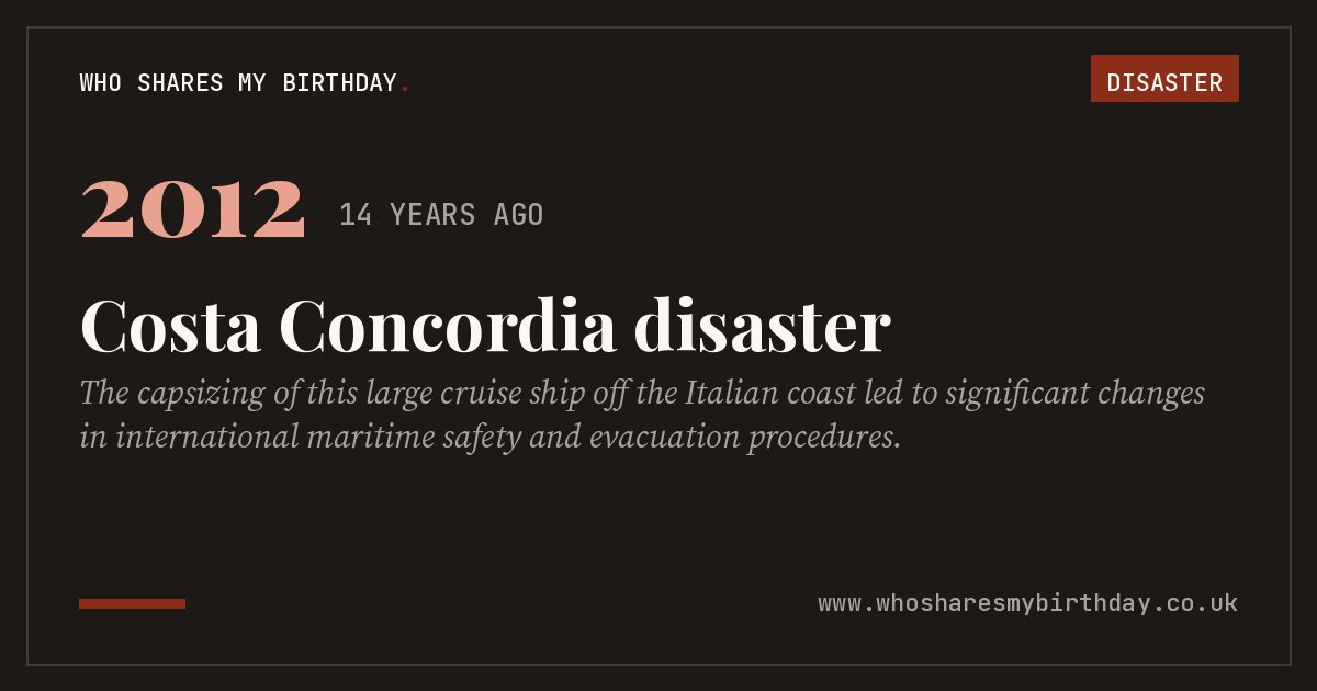 Costa Concordia disaster
