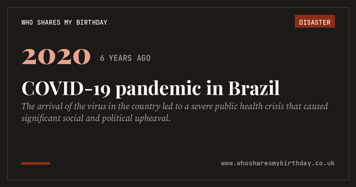 COVID-19 pandemic in Brazil