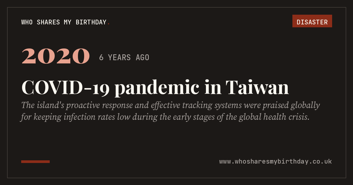 COVID-19 pandemic in Taiwan