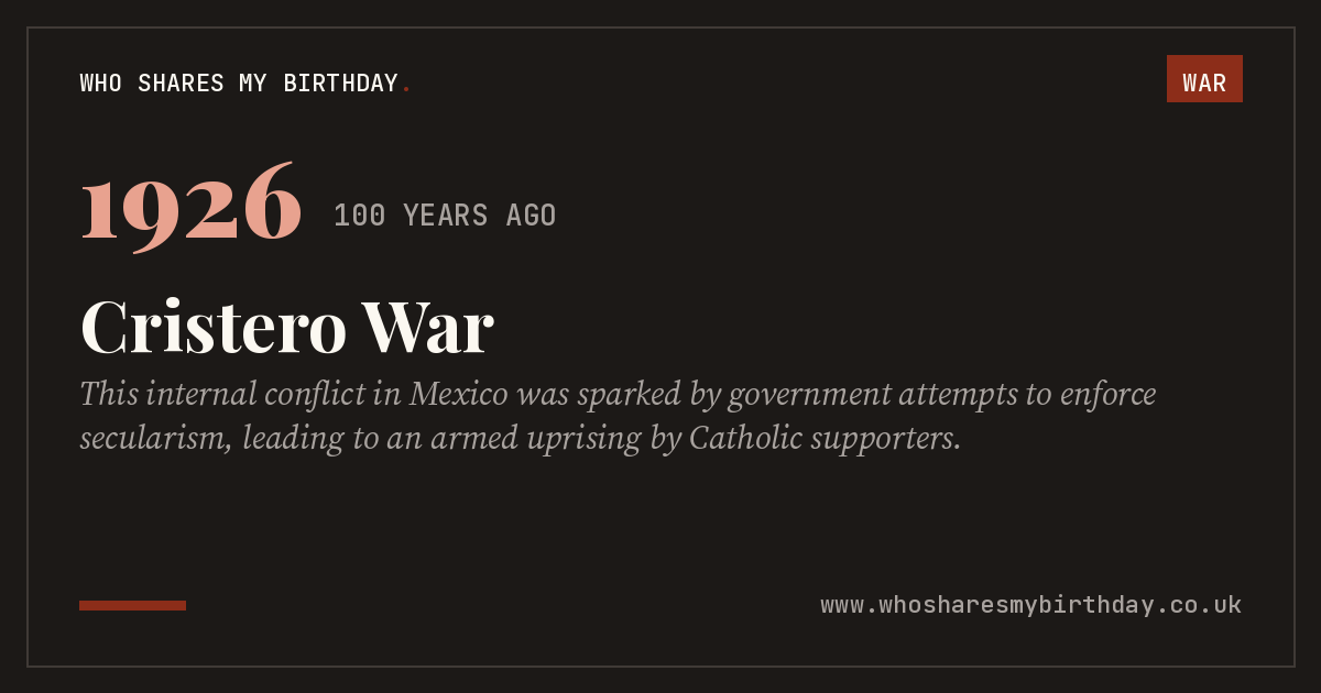Cristero War