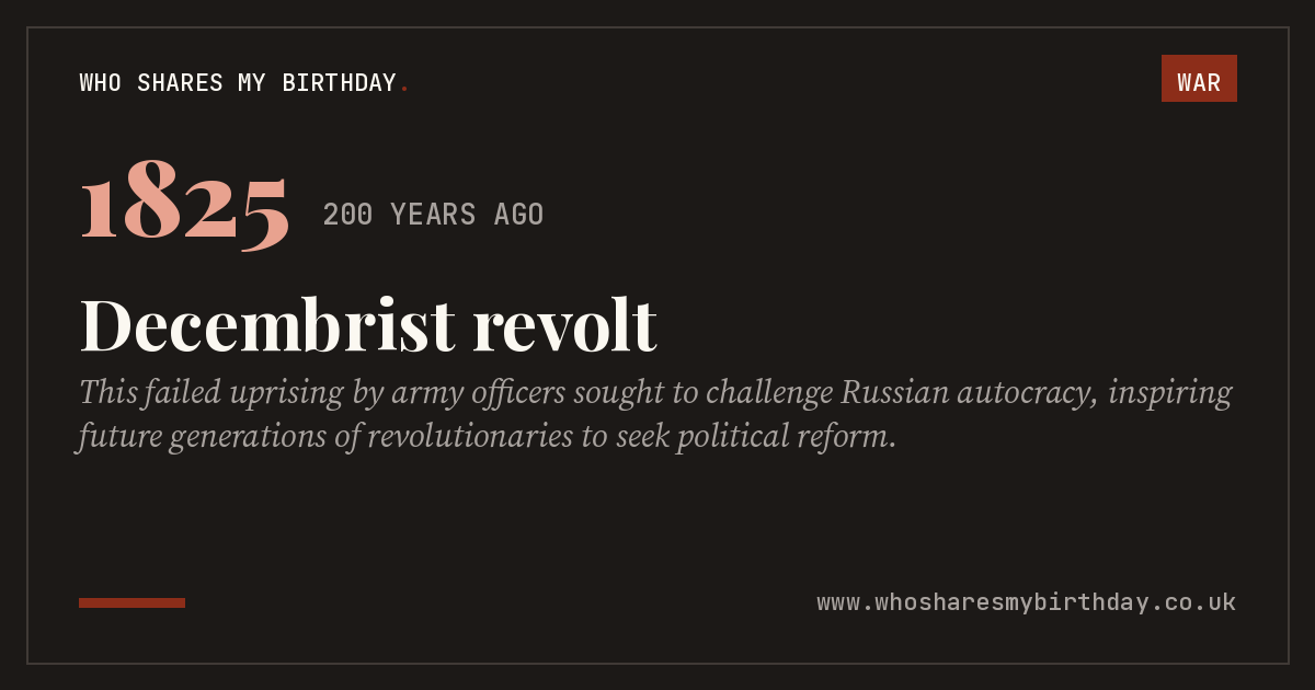 Decembrist revolt