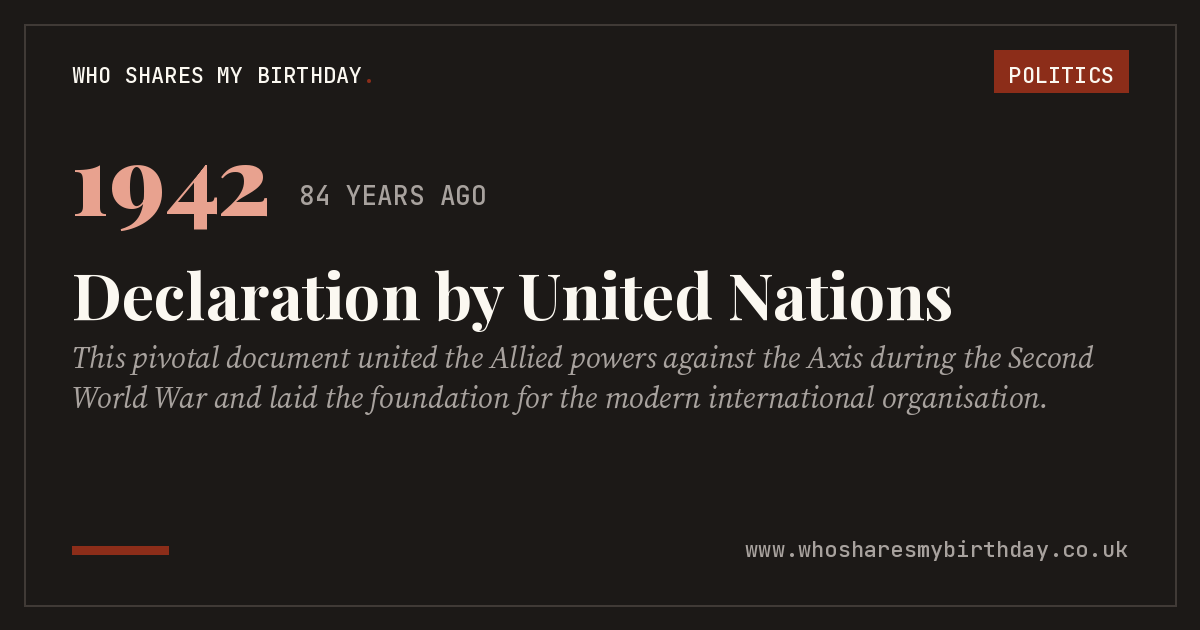 Declaration by United Nations