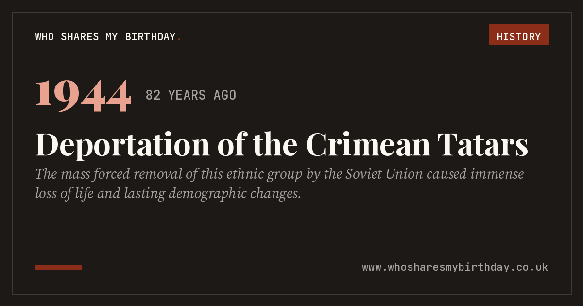 Deportation of the Crimean Tatars