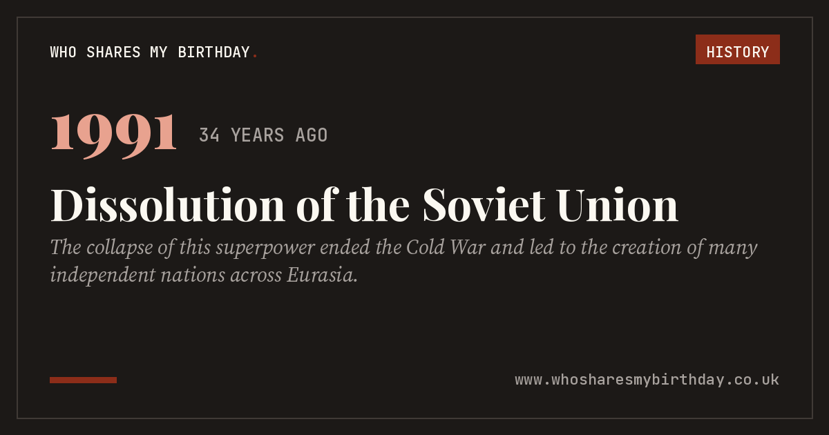 Dissolution of the Soviet Union