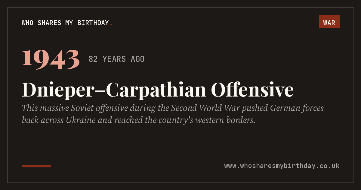 Dnieper–Carpathian Offensive