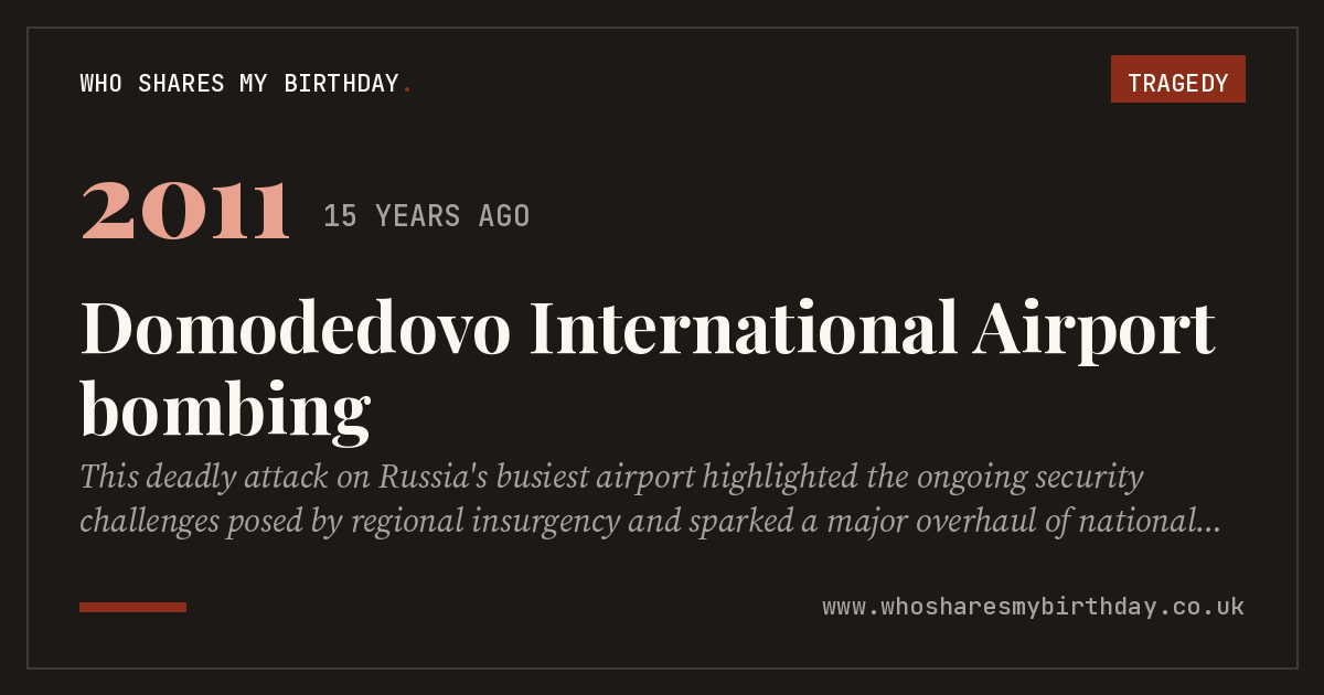 Domodedovo International Airport bombing