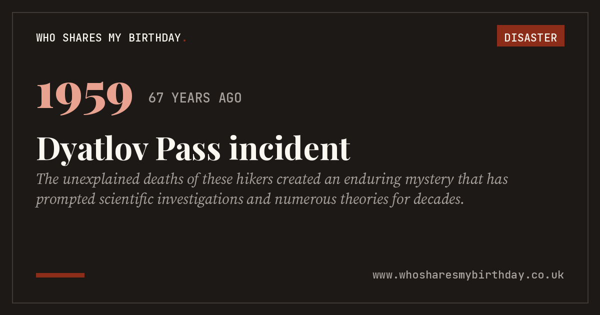Dyatlov Pass incident
