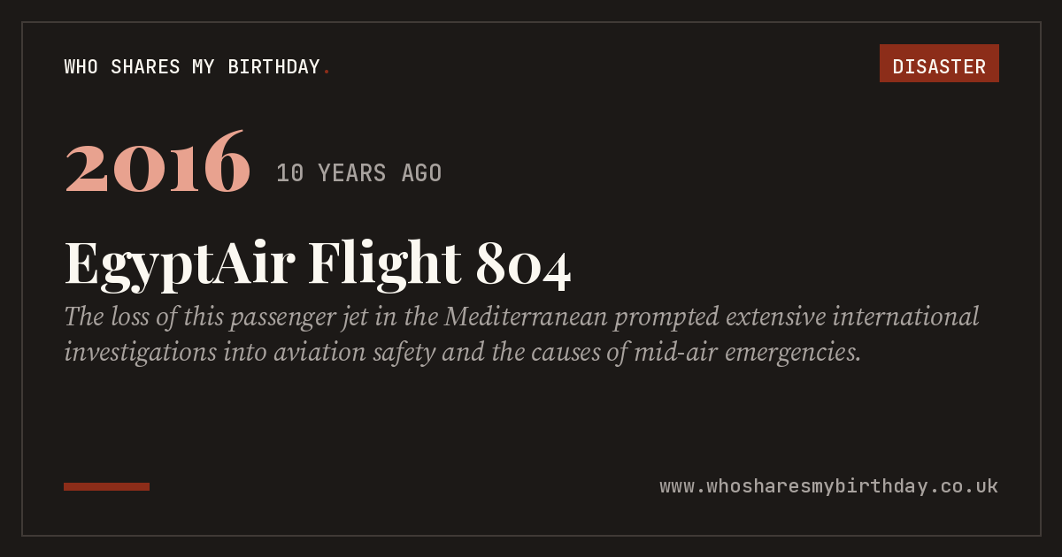 EgyptAir Flight 804